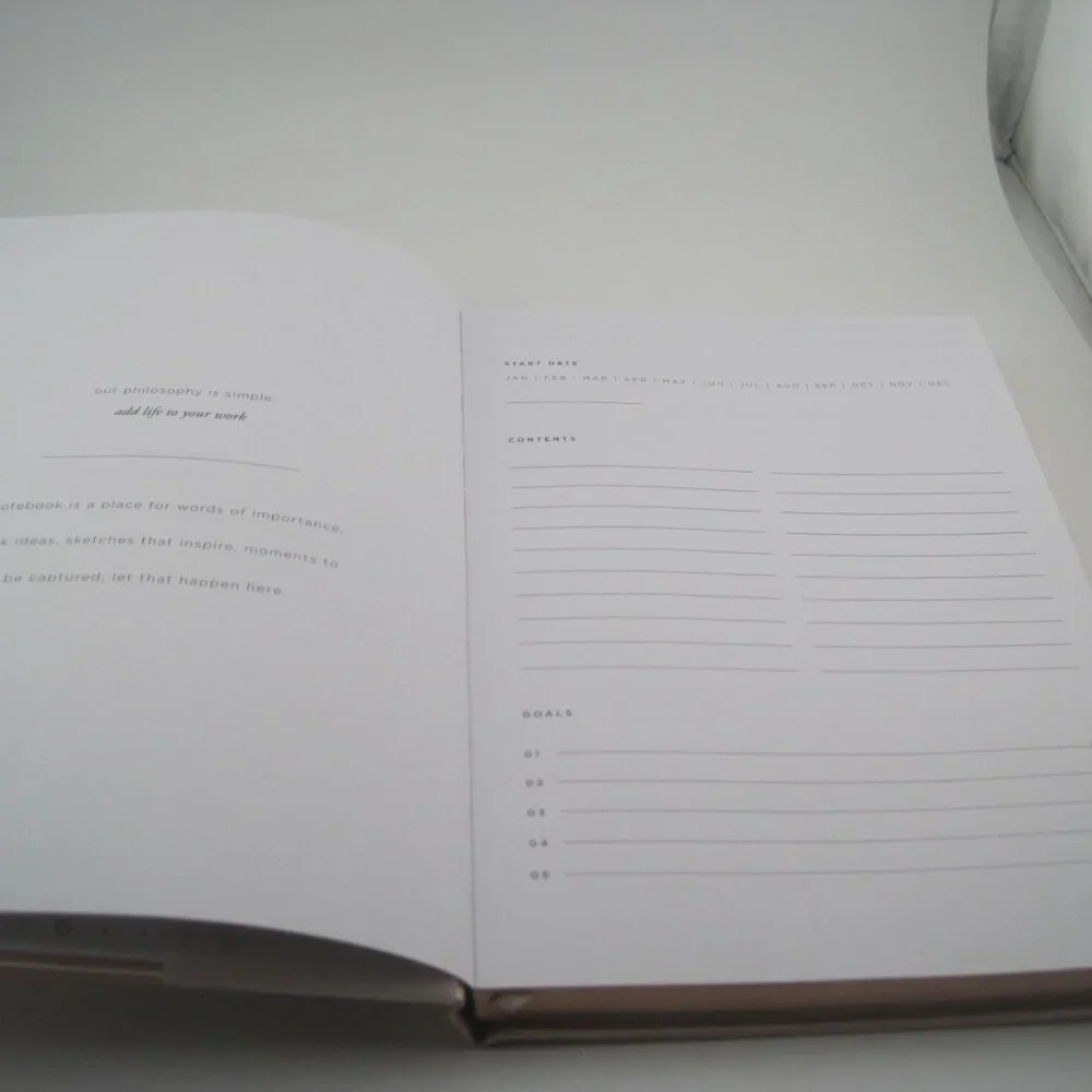 Russell+Hazel Lined Journal Casebound Cover 200 Pages 5 9/10